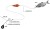 Gotovi Predvez Black Cat Dead Bait Rig 2m