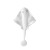 Gumena Mamac Broslures Ripple Hoof L 16cm Pearl White