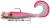 Gumena Zamka Daiwa Grandwave D-Wolf Curly Pink Wolf