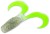 Gumová nástraha Iron Claw Curly One Salt'n Pepper Chartreuse 12cm, Gumová nástraha Iron Cl