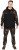 Hoodica Fox LW Black/Camo Split Zip Hoody