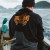 Hoodica Grundéns Displacement DWR Hoodie Logo Anchor Black