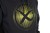 Hoodica Matrix Large Fade Logo Hoody - Black/Lime