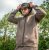 Hoodica na patent s kapuljačom Avid Carp Compound Zip Hoodie Smeđa