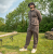 Hoodica na patent s kapuljačom Avid Carp Compound Zip Hoodie Smeđa