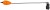 Indikator griza Zebco DB Series Drop Back Indicator 37cm Bijela/Narančasta