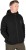 Jakna Fox Collection Sherpa Jacket Black & Orange