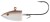 Jig glava Rage EEL Head Natural Veličina 3/0 21gr