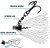 Jigova glava Zavrtna Zebco Mouse Jig Head 6cm 10gr Crvena/Žuta