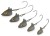 Jigová Hlavička Rage Dart Jig Head Camo Bulk