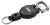 Karabina s Navíjecí Šňůrkou Rapala Retractable Lanyard Black