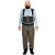 Kombinezon Grundéns Men´s Boundary Zip Stockingfoot Wader Stone/Otter