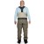 Kombinezon Grundéns Men´s Boundary Zip Stockingfoot Wader Stone/Otter