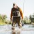 Kombinezon Grundéns Men´s Boundary Zip Stockingfoot Wader Stone/Otter