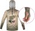 Majica Delphin s kapuljačom UV ARMOR 50+ Trout