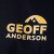 Majica Geoff Anderson Organic Tee crna s narančastim logom