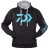 Mikina Daiwa D-Vec Hoodie Černá Velikost XXL