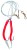 Morska Paprika Oprema ICE Fish RF 8/0 Crvena/Fluo