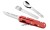 Nôž Bivouac French Knife - Textile Pouch - Fork and Spoon Red