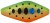Plandavka EFFZET Pro Trout Inline Spoon 4,3cm 5gr Zelena/Naranja Smolt