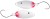 Plandavka Westin Fidusen Slim 3,3cm 3g White (Glow)/Red