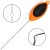 Prevliekacia Ihla na Olovenú Šnúrku Giants Fishing Diamond Shaped Threader