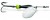 Rotirajuća Varalica Jigovky Classic 0 Silver - Black/Chartreuse Body