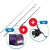 Šaranski set Delphin CorsaBlack NERO 3,60m 3dijela + 8T + 0,30mm