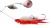 Trepka Savage Gear Da'Bush Spinnerbait Sinking 14cm 21gr Crvena glava Srebrna