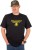 Tričko Black Cat Distressed Logo Black Tee XL