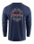 Tričko Grundéns Dark Seas X Grundens Instinctive LS T-Shirt Dark Navy Velikost XXXL
