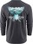 Tričko Grundéns Salmon Tailscape LS T-Shirt Heather Charcoal Velikost XXXL
