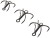 Trostruka udica Westin Add-On-Treble Black Nickel