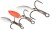 Trostruka udica Westin Spin-Treble Silver/Red