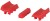 Umetci za držače štapova JRC X-Lite Rod-Bloxx Medium Multi-Colour