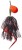 Varalica Iron Claw Dizzy Rubber 2 RRB 17cm 28gr