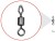 Vrtilica Nytro Connex Mixed-Eye Mini Feeder Swivel 14